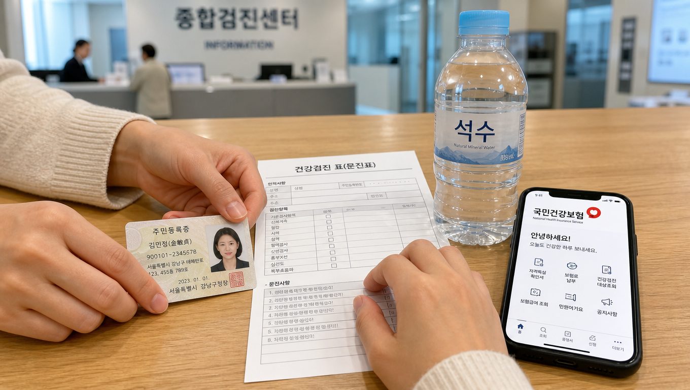 직장인 건강검진 준비물과 소요 시간