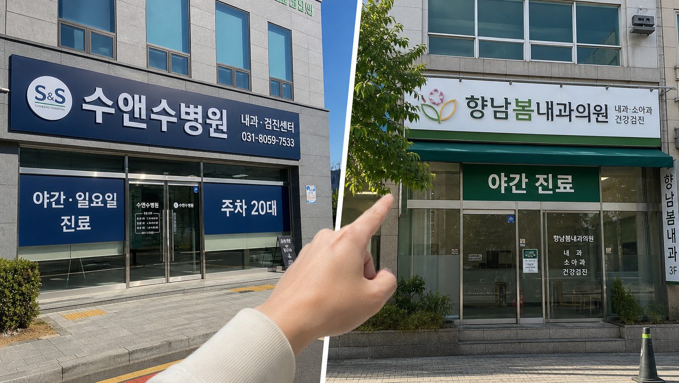 향남 내과 당일 진료와 야간·일요일 진료 병원