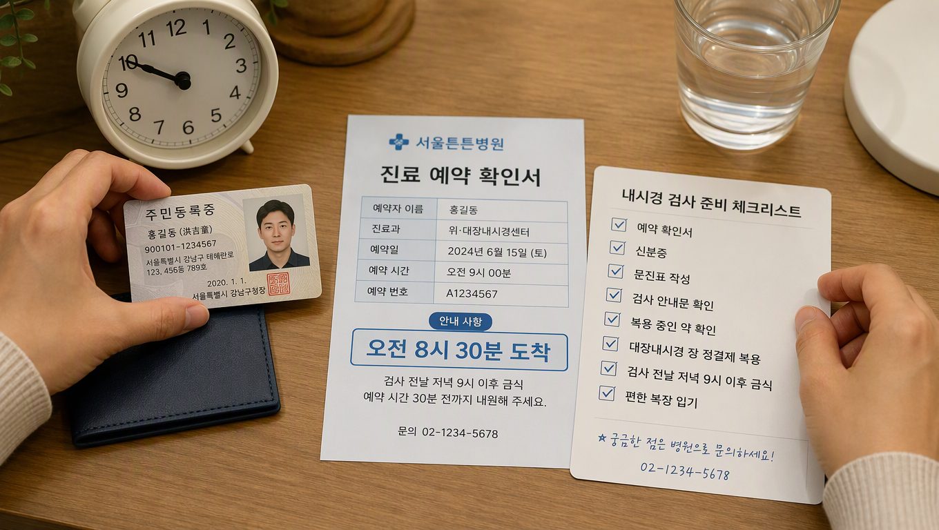 배치전 건강검진 금식 시간과 당일 준비사항